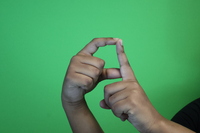 Old D- ND index finger, D bent G 1 9